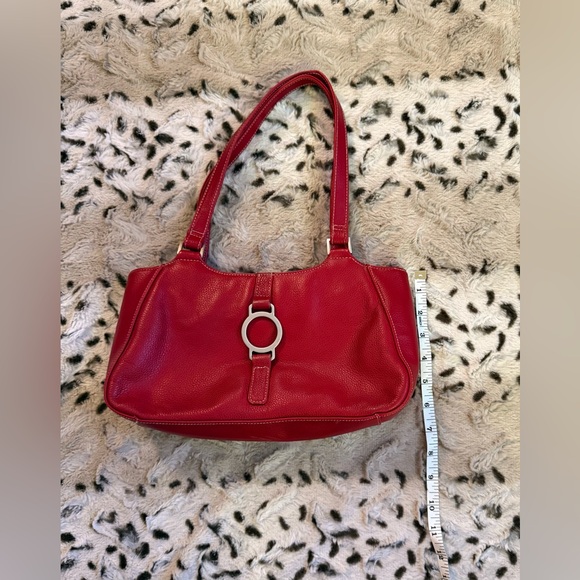 Vintage Red Leather Shoulder Bag - Picture 7 of 7